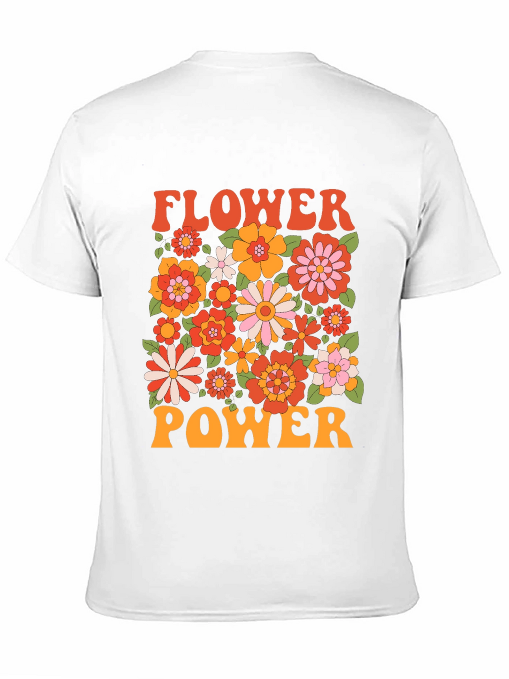 Retro Flower Power Graphic T-Shirt