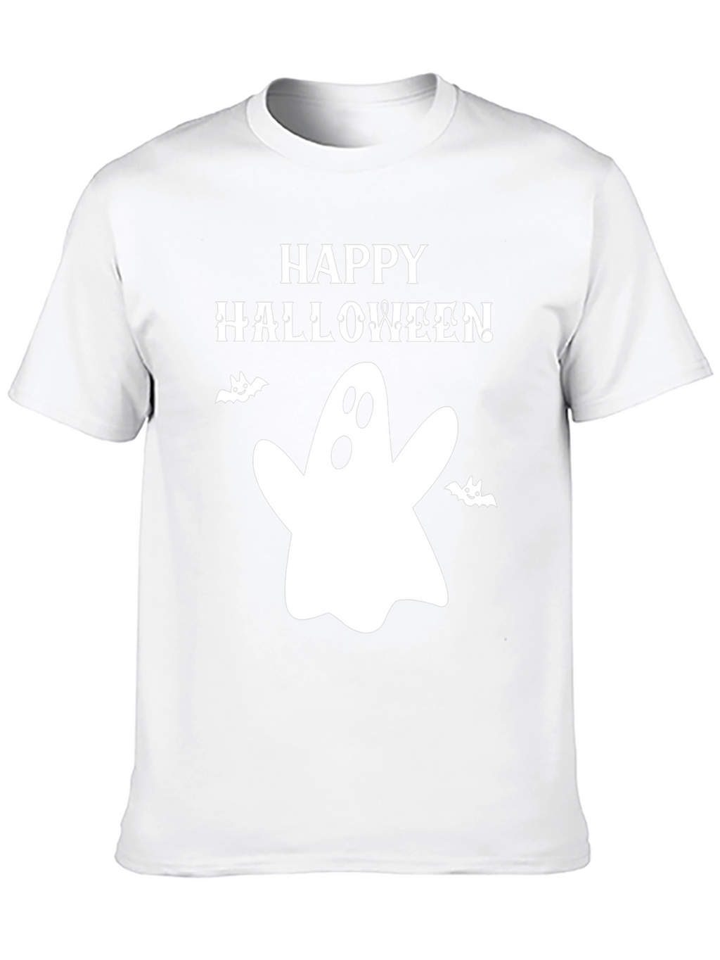 Happy Halloween Ghost Graphic T-Shirt - Spooky Season Apparel
