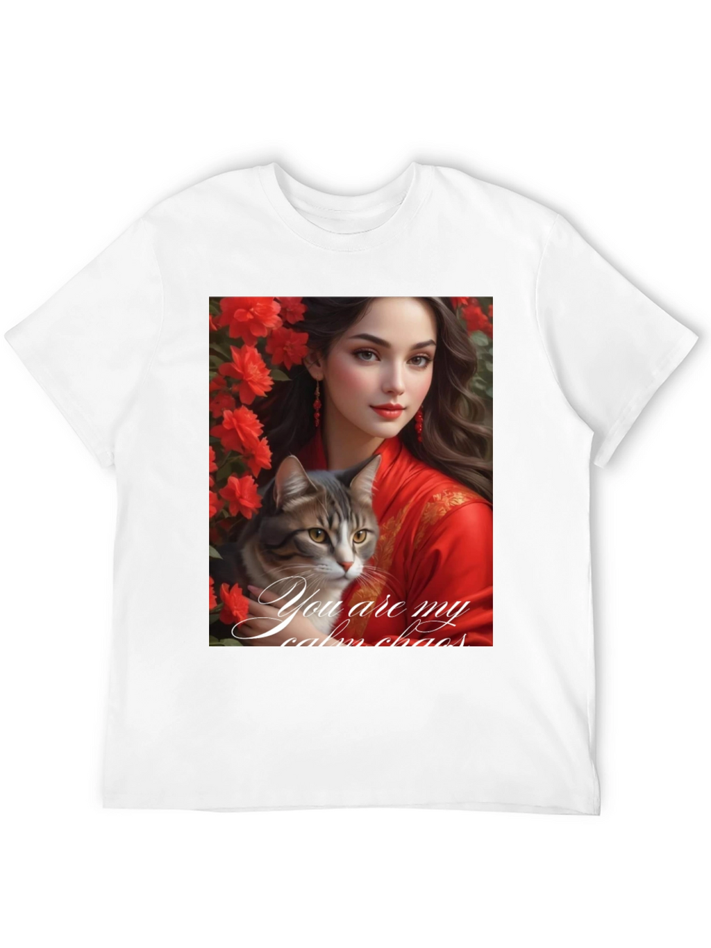 Cat Lover T-Shirt: You Are My Calm Chaos Design