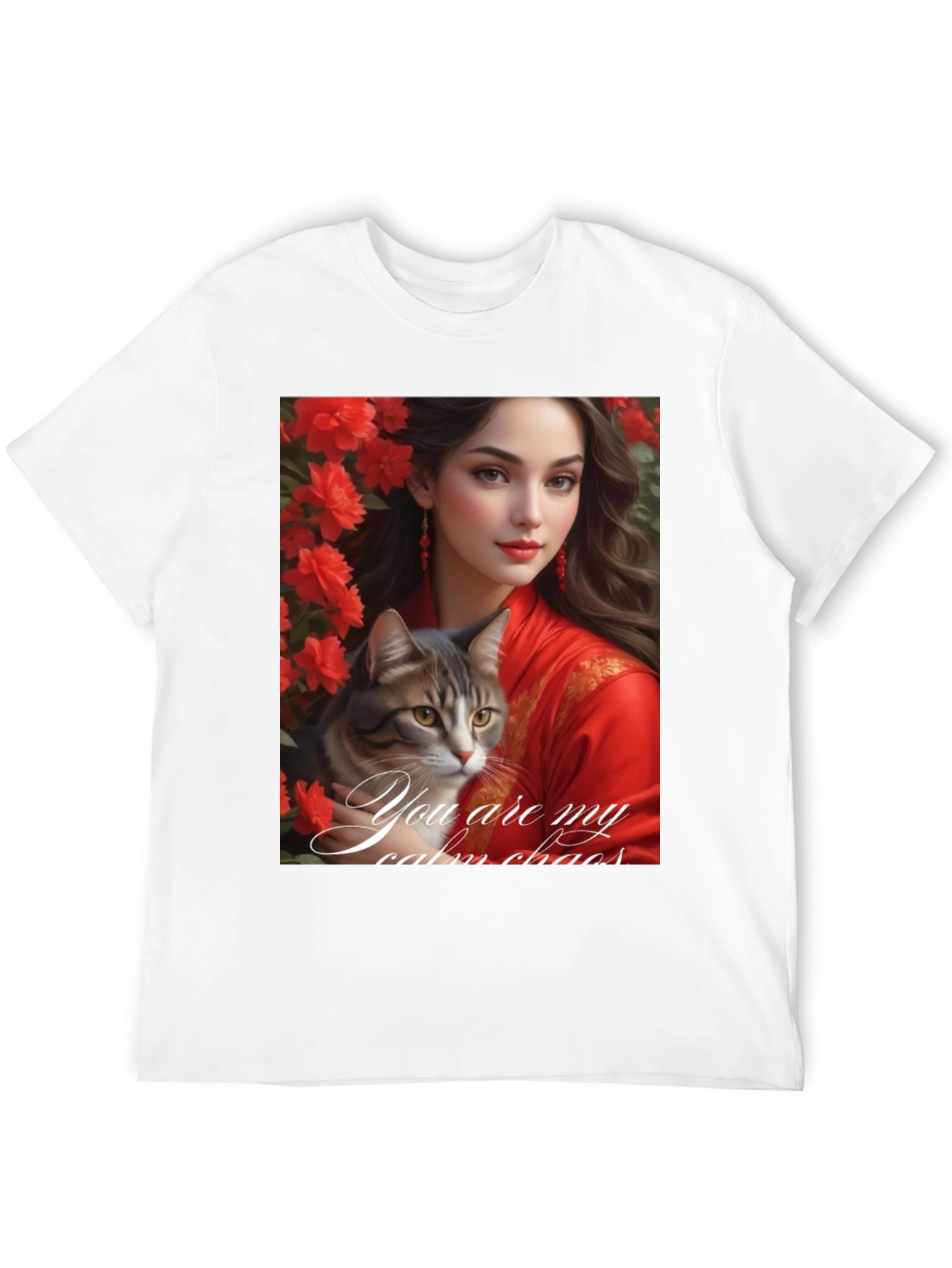 Cat Lover T-Shirt: You Are My Calm Chaos Design