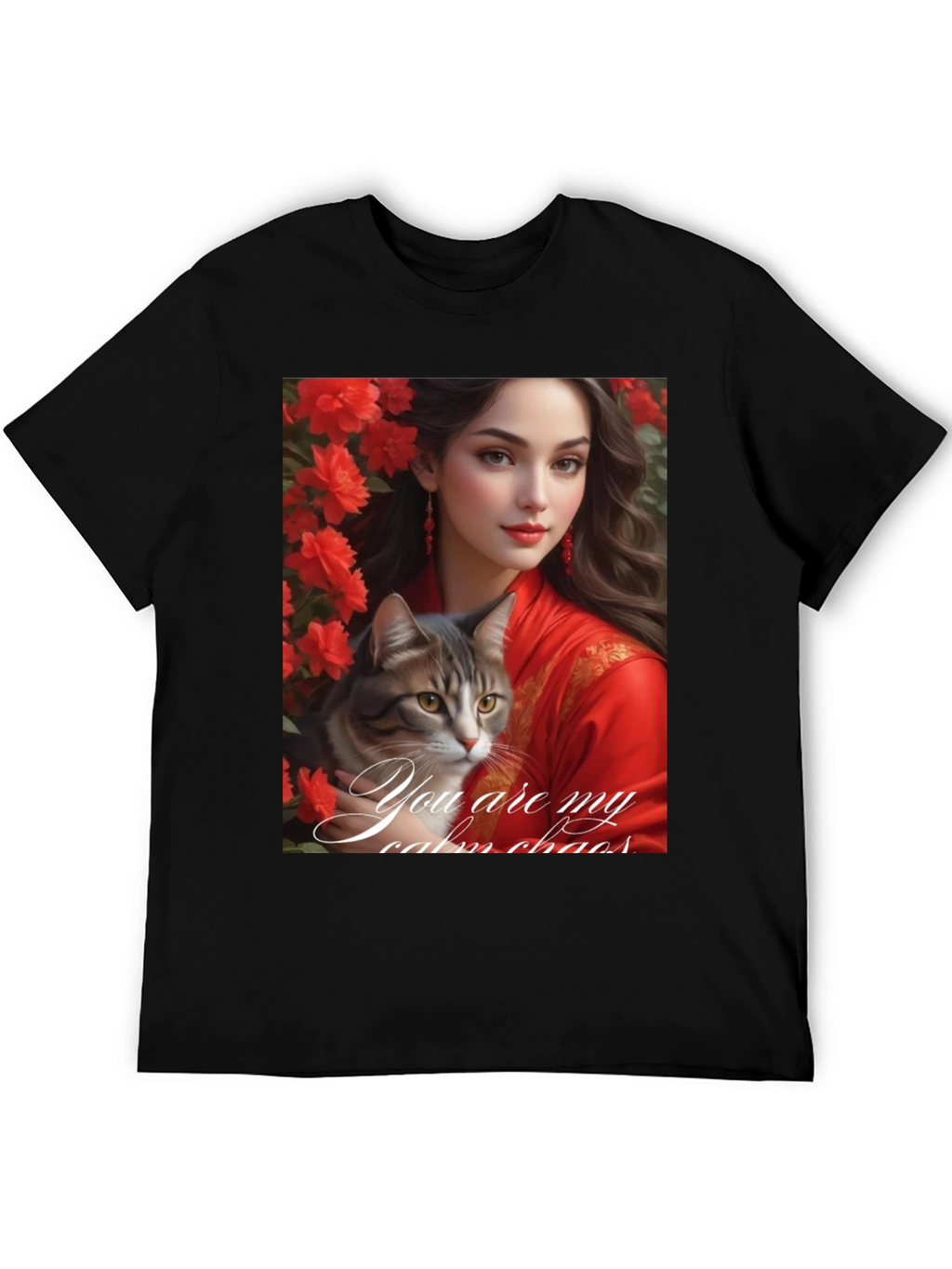 Cat Lover T-Shirt: You Are My Calm Chaos Design