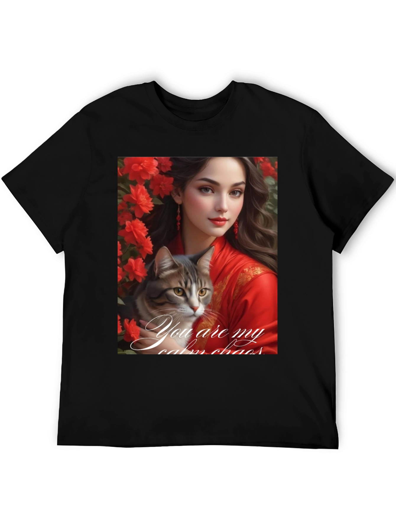 Cat Lover T-Shirt: You Are My Calm Chaos Design