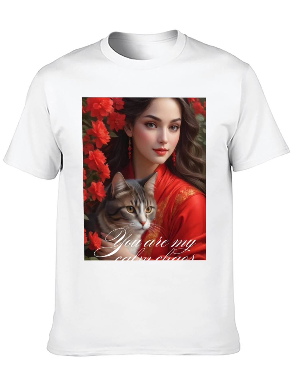 Cat Lover T-Shirt: You Are My Calm Chaos Design