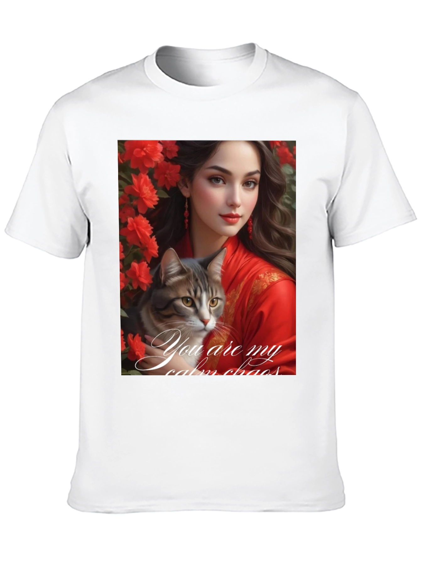 Cat Lover T-Shirt: You Are My Calm Chaos Design