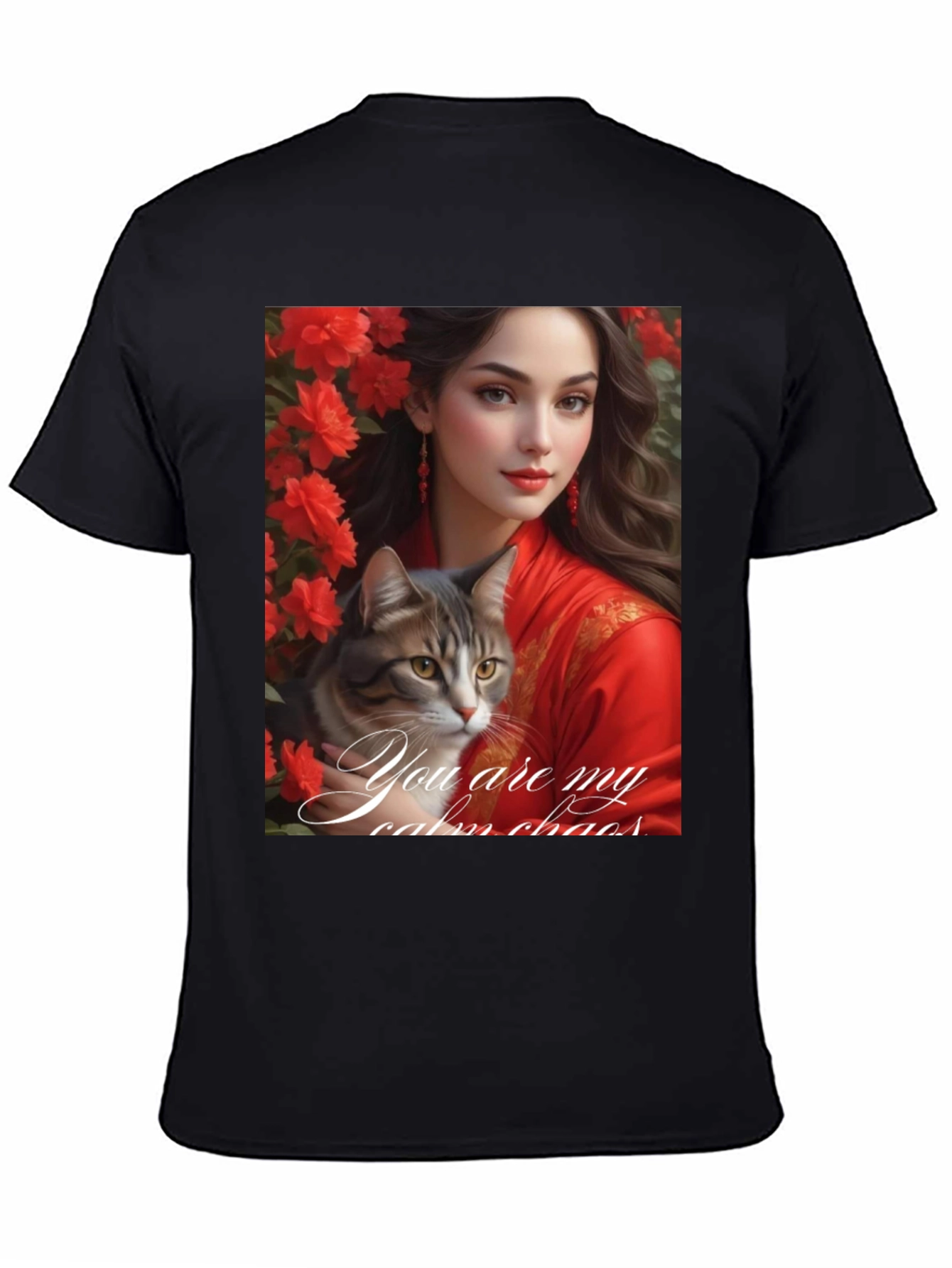 Cat Lover T-Shirt: You Are My Calm Chaos Design