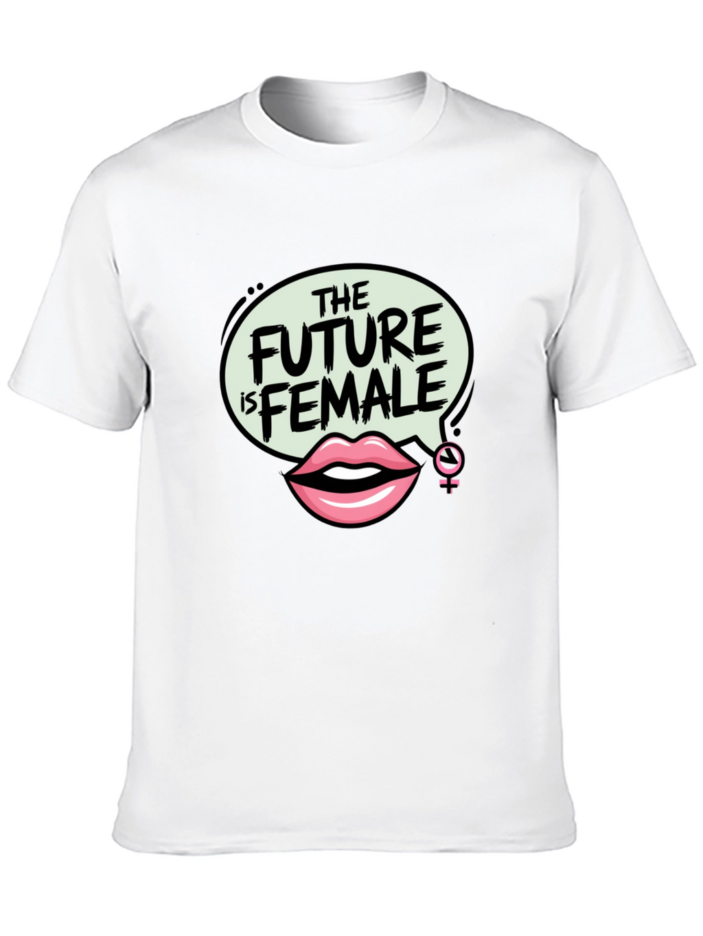 The Future is Female Graphic Tee - Black