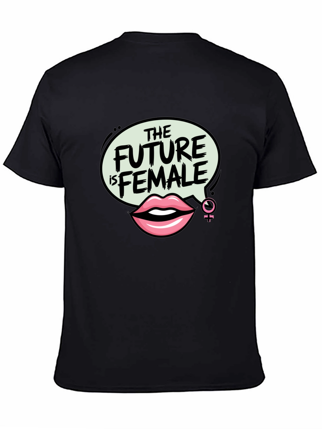 The Future is Female Graphic Tee - Black