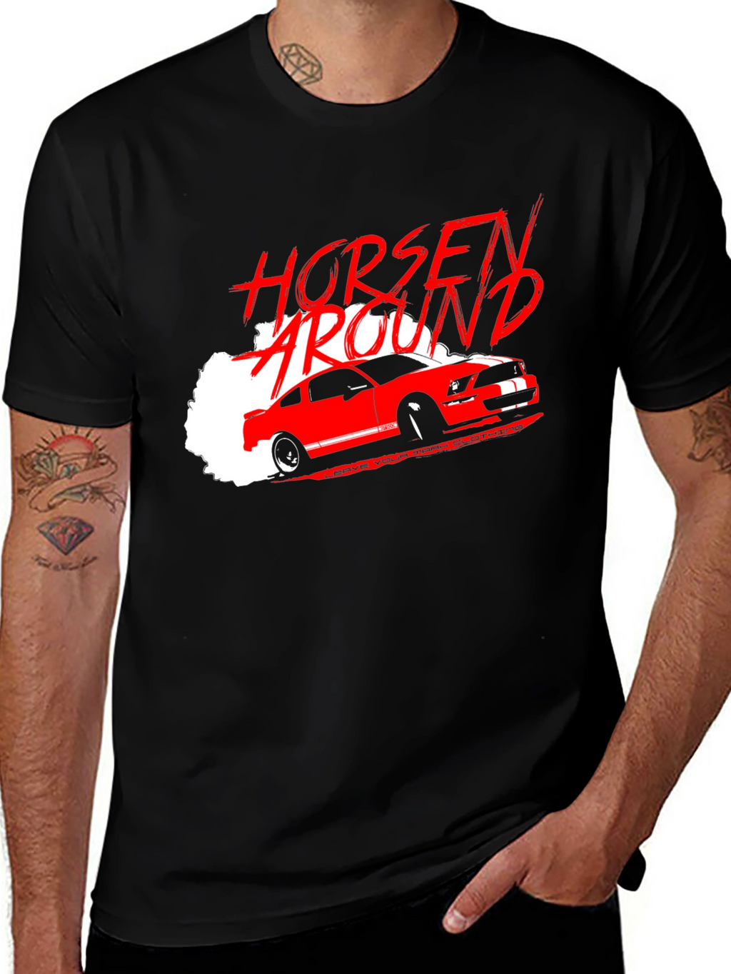 Horsen Around Car T-Shirt