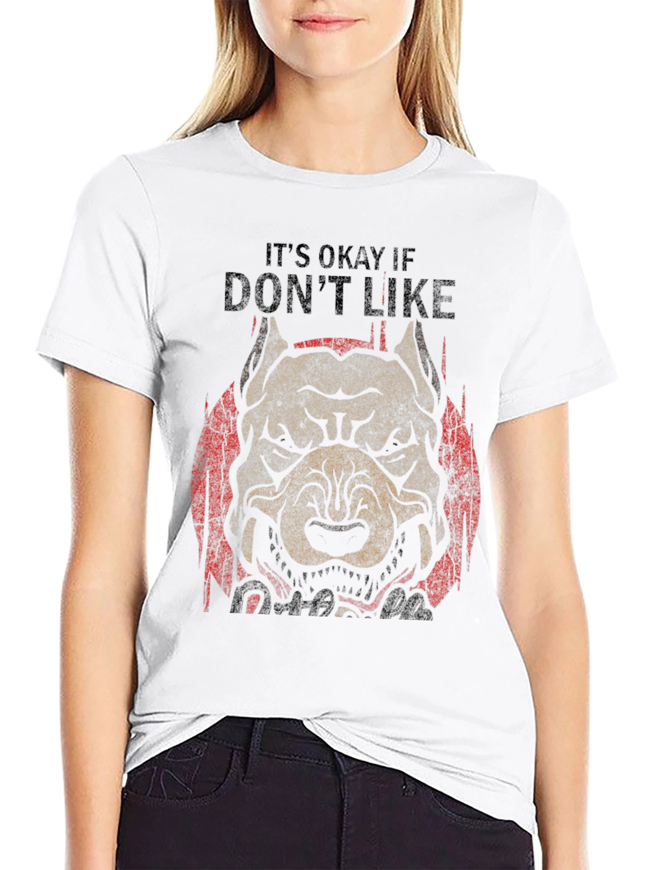 Pitbull Dog Graphic Tee - Its Okay If You Dont Like