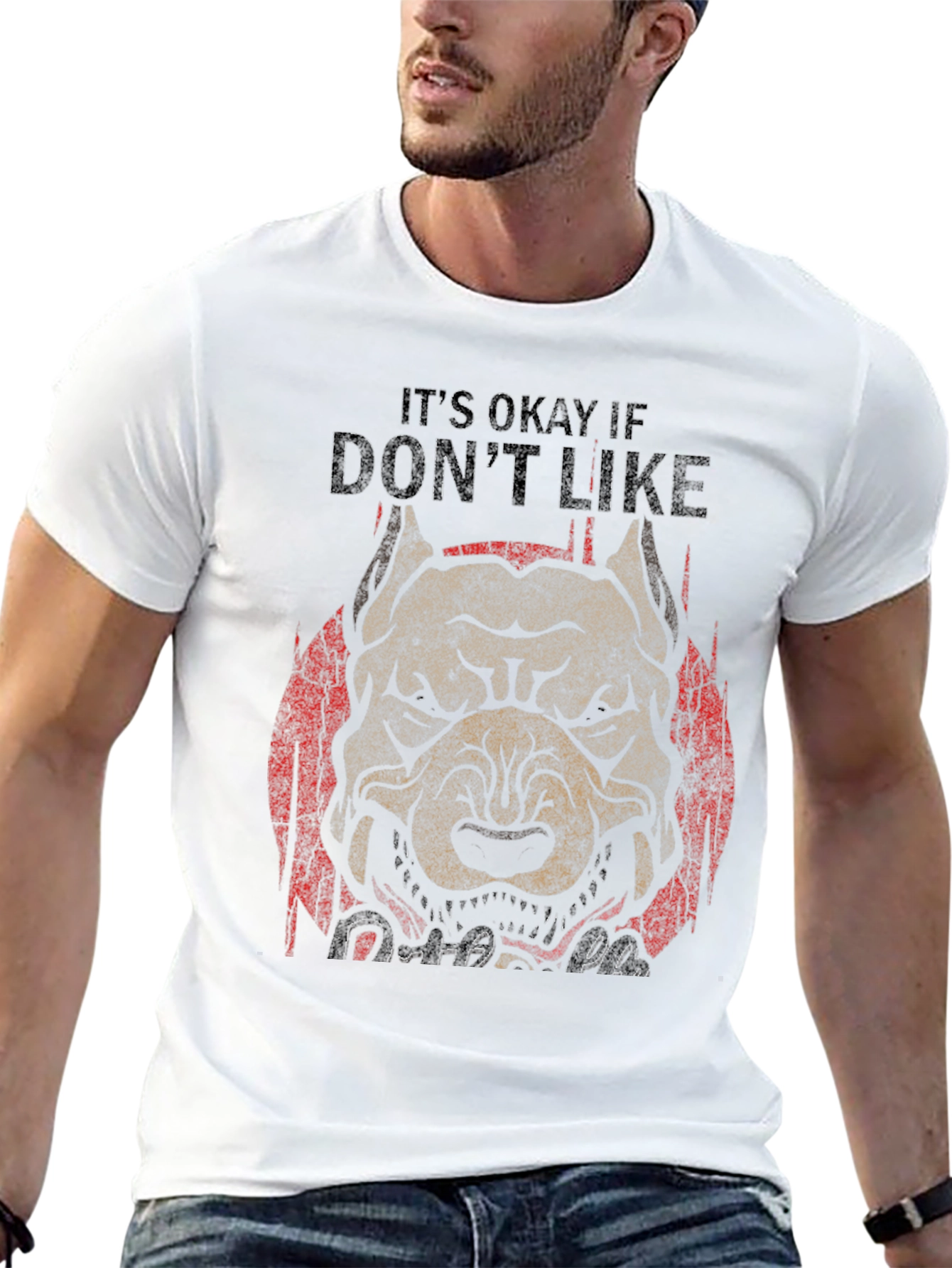 Pitbull Dog Graphic Tee - Its Okay If You Dont Like