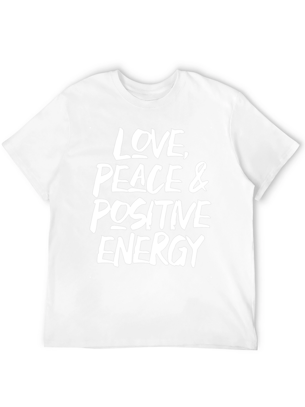 Love Peace Positive Energy Black Graphic Tee