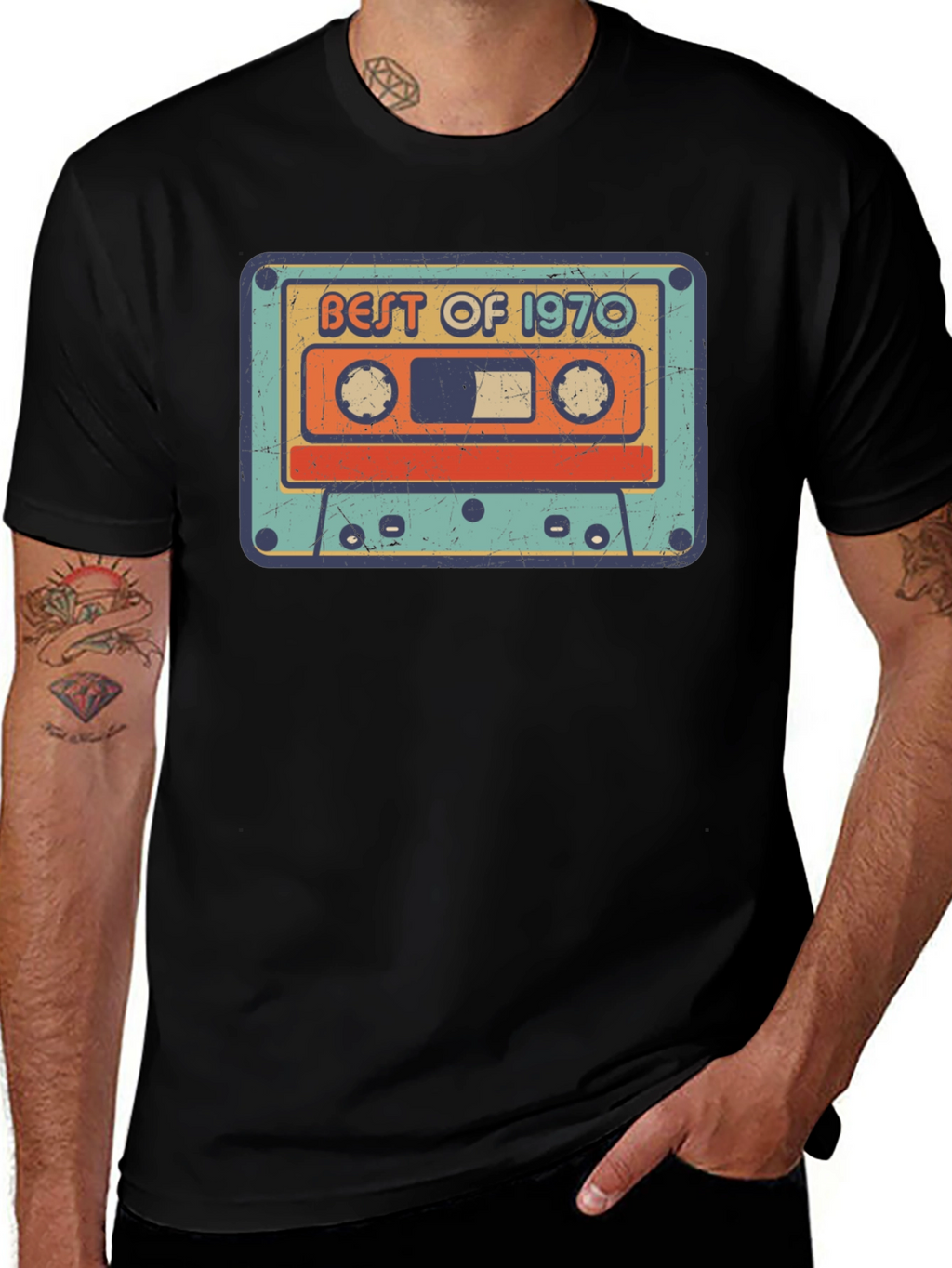 Best of 1970 Cassette Tape Graphic T-Shirt