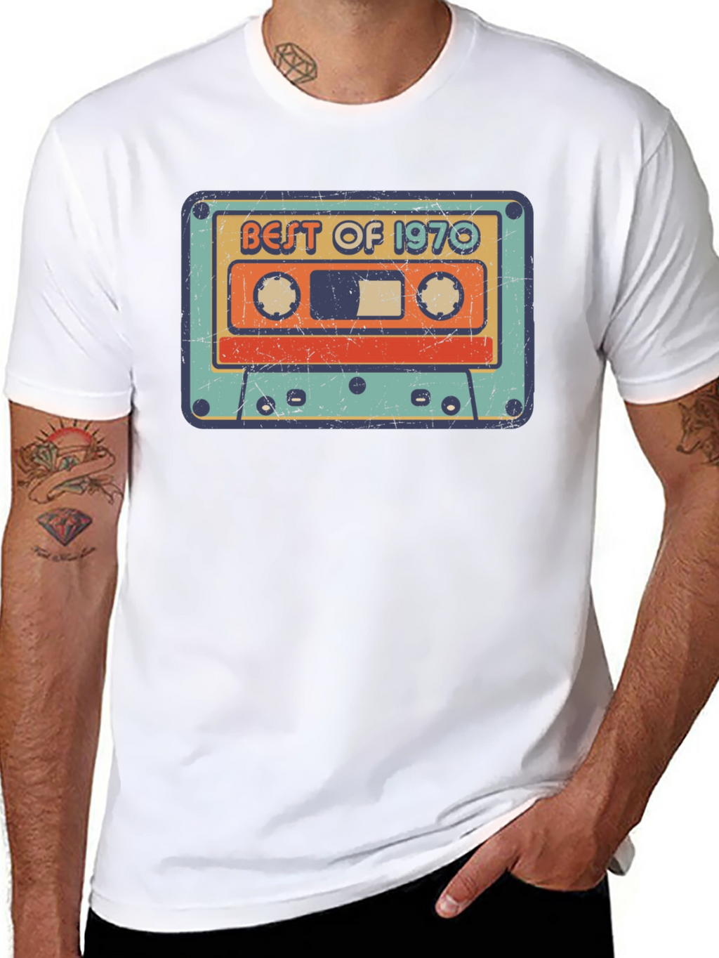 Best of 1970 Cassette Tape Graphic T-Shirt