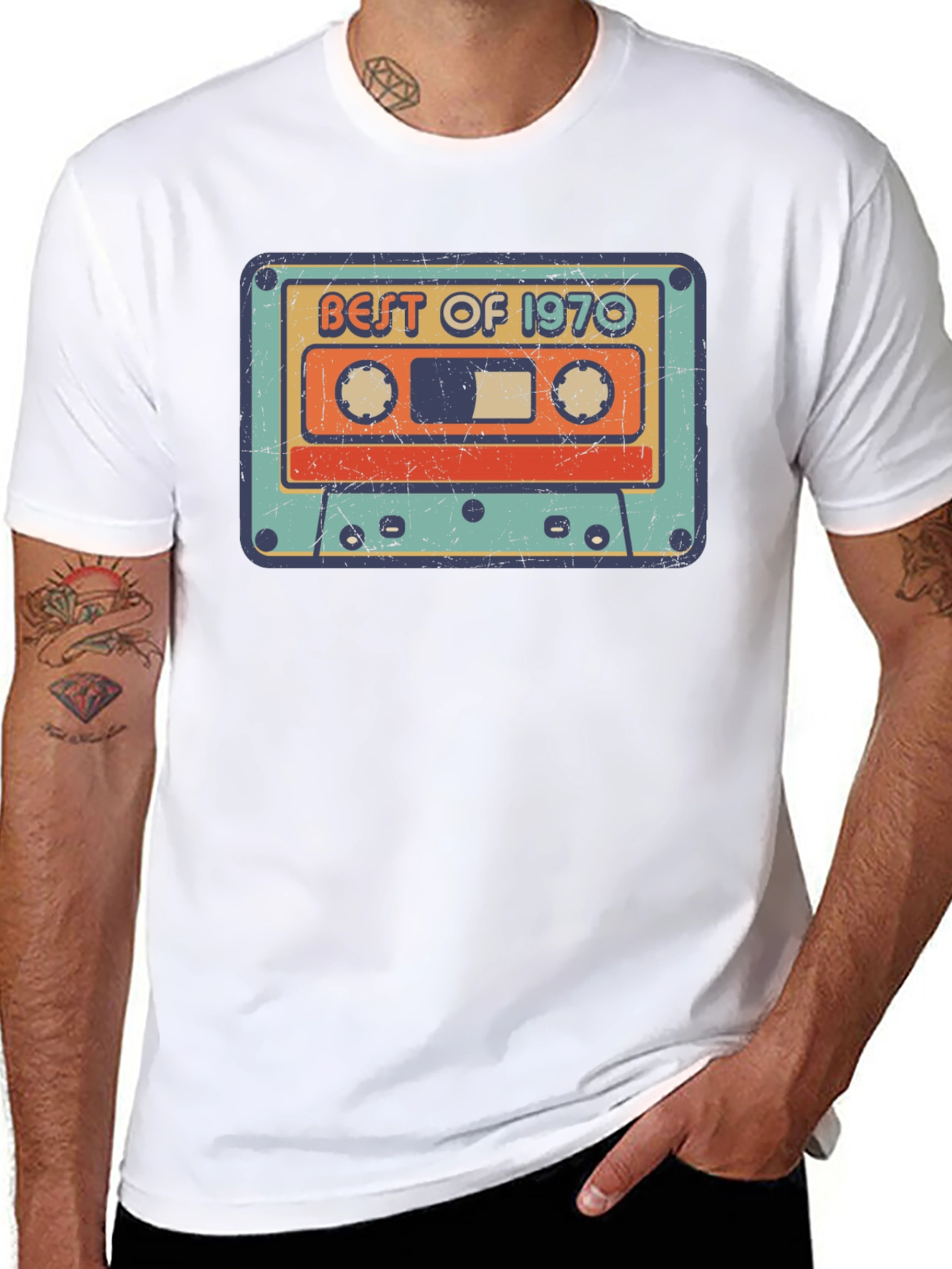 Best of 1970 Cassette Tape Graphic T-Shirt