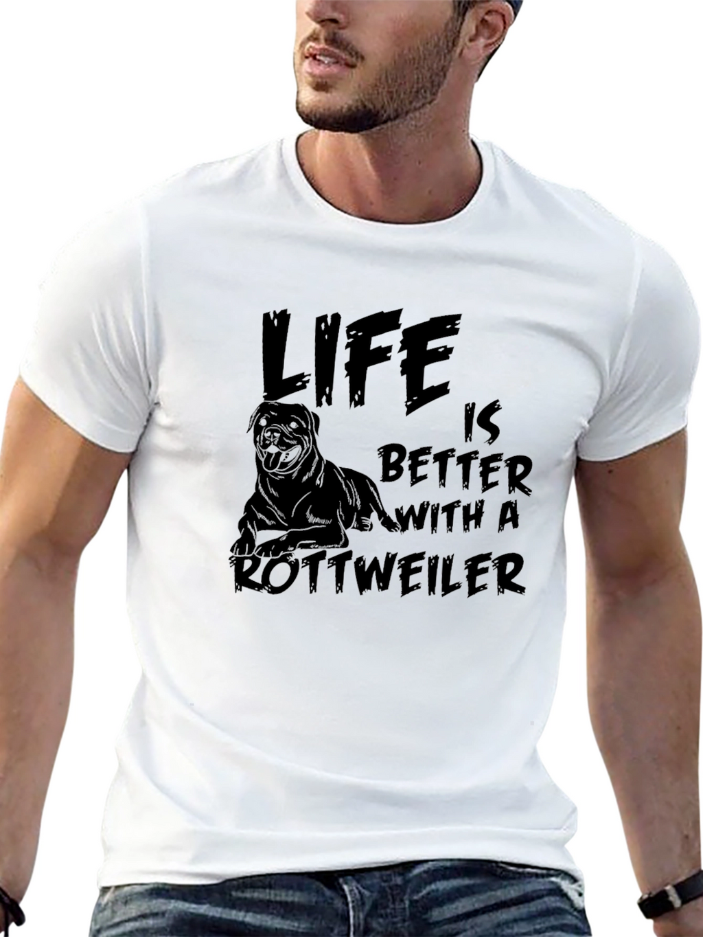 Life is Better with a Rottweiler T-Shirt