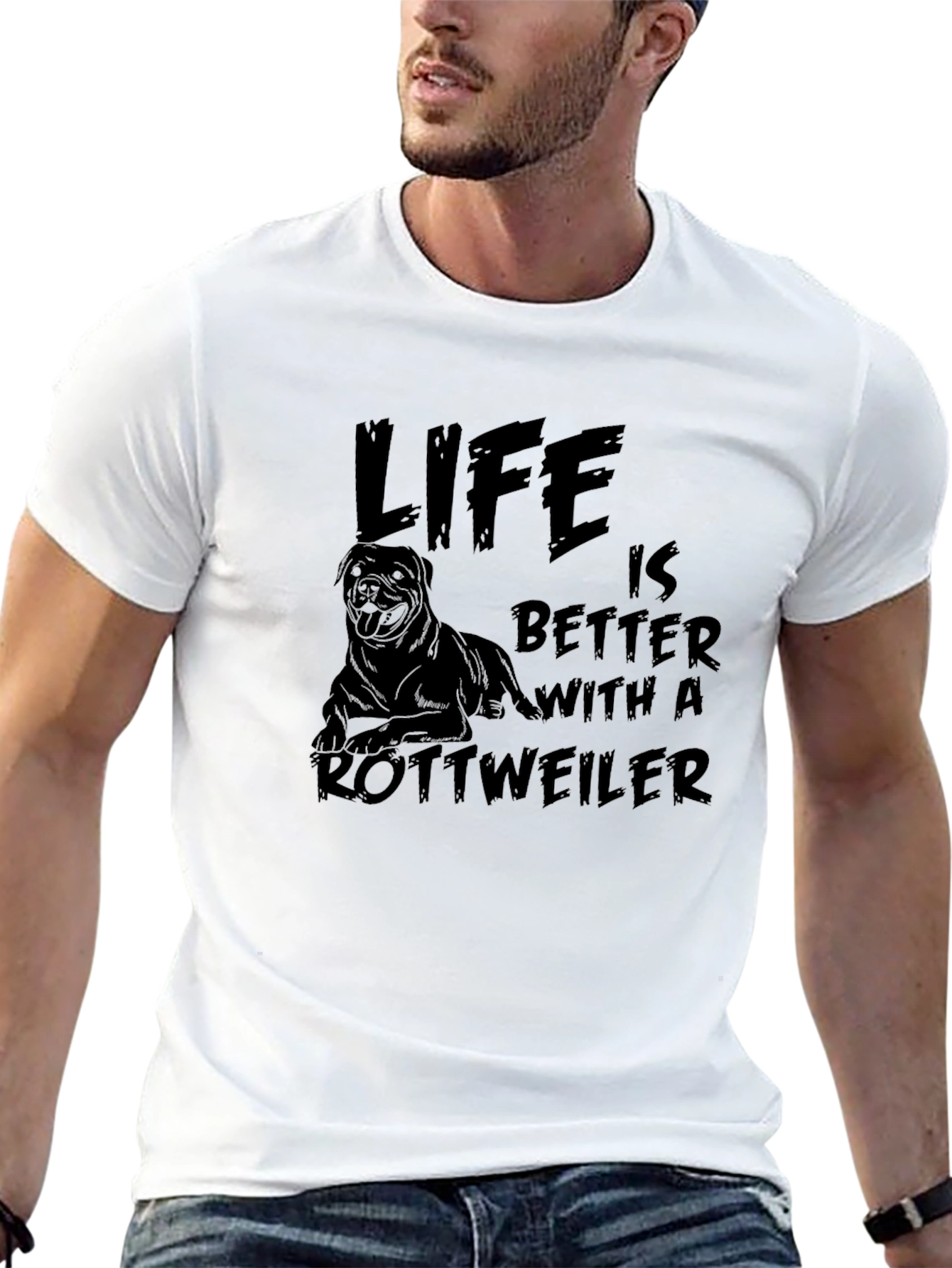 Life is Better with a Rottweiler T-Shirt