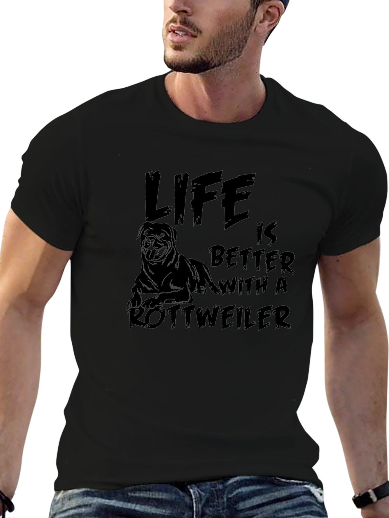 Life is Better with a Rottweiler T-Shirt