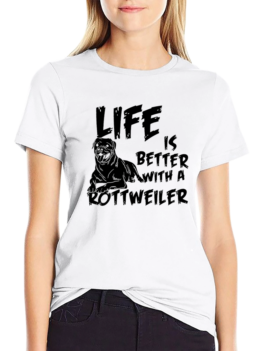 Life is Better with a Rottweiler T-Shirt