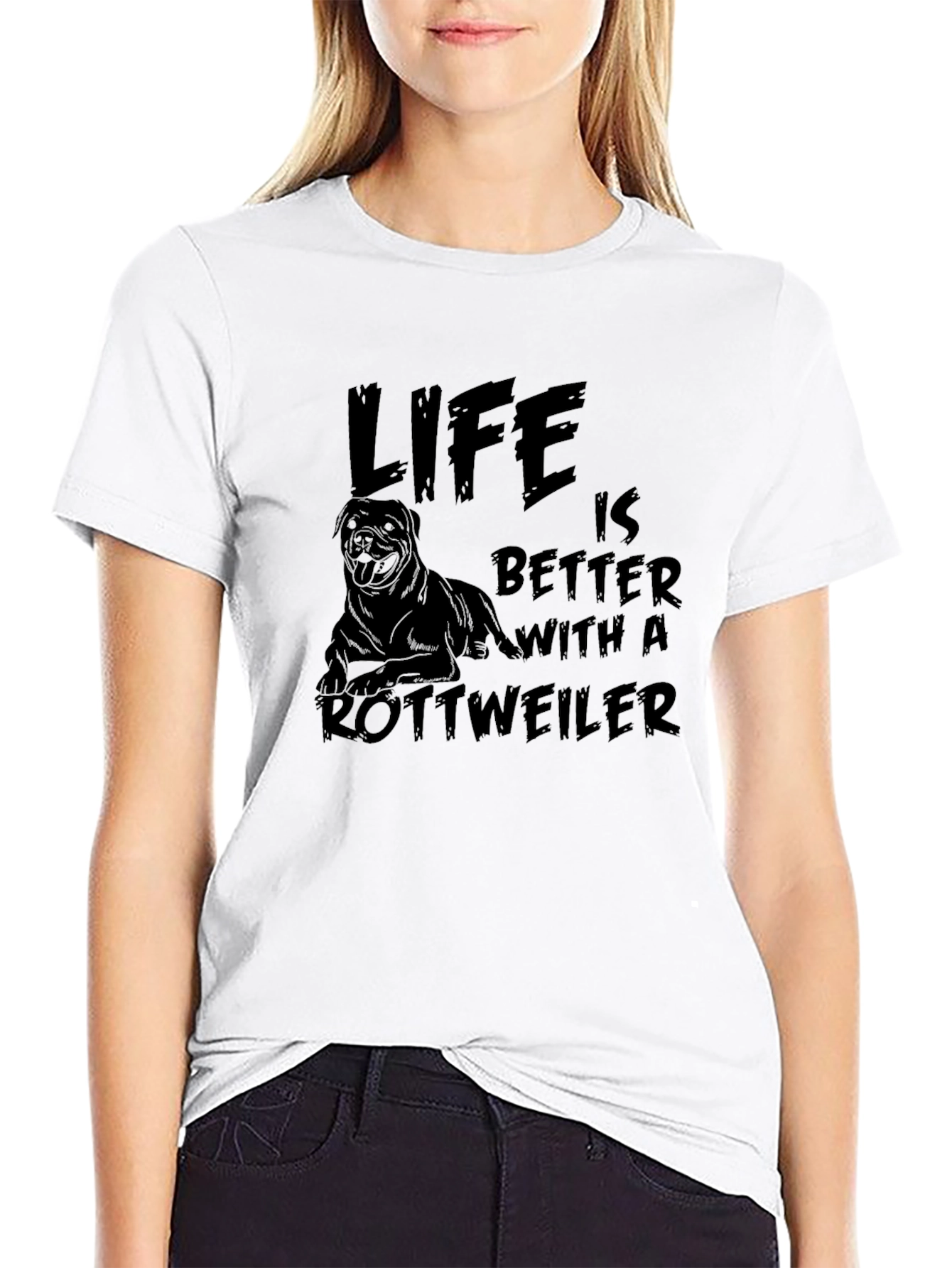 Life is Better with a Rottweiler T-Shirt