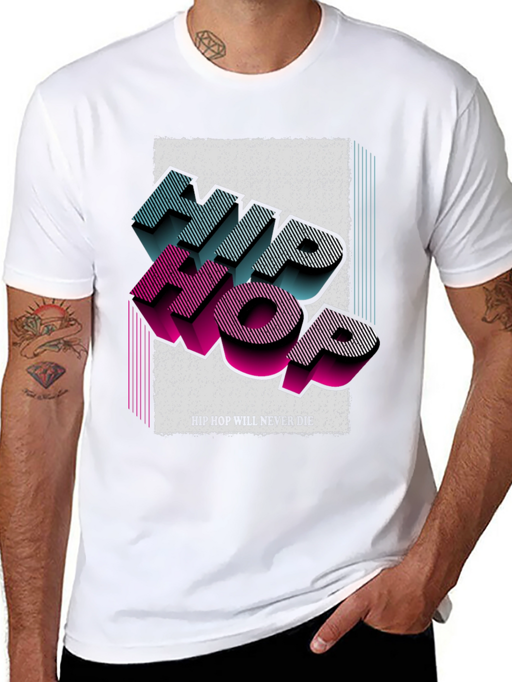 Retro Hip Hop T-Shirt - Never Die Style