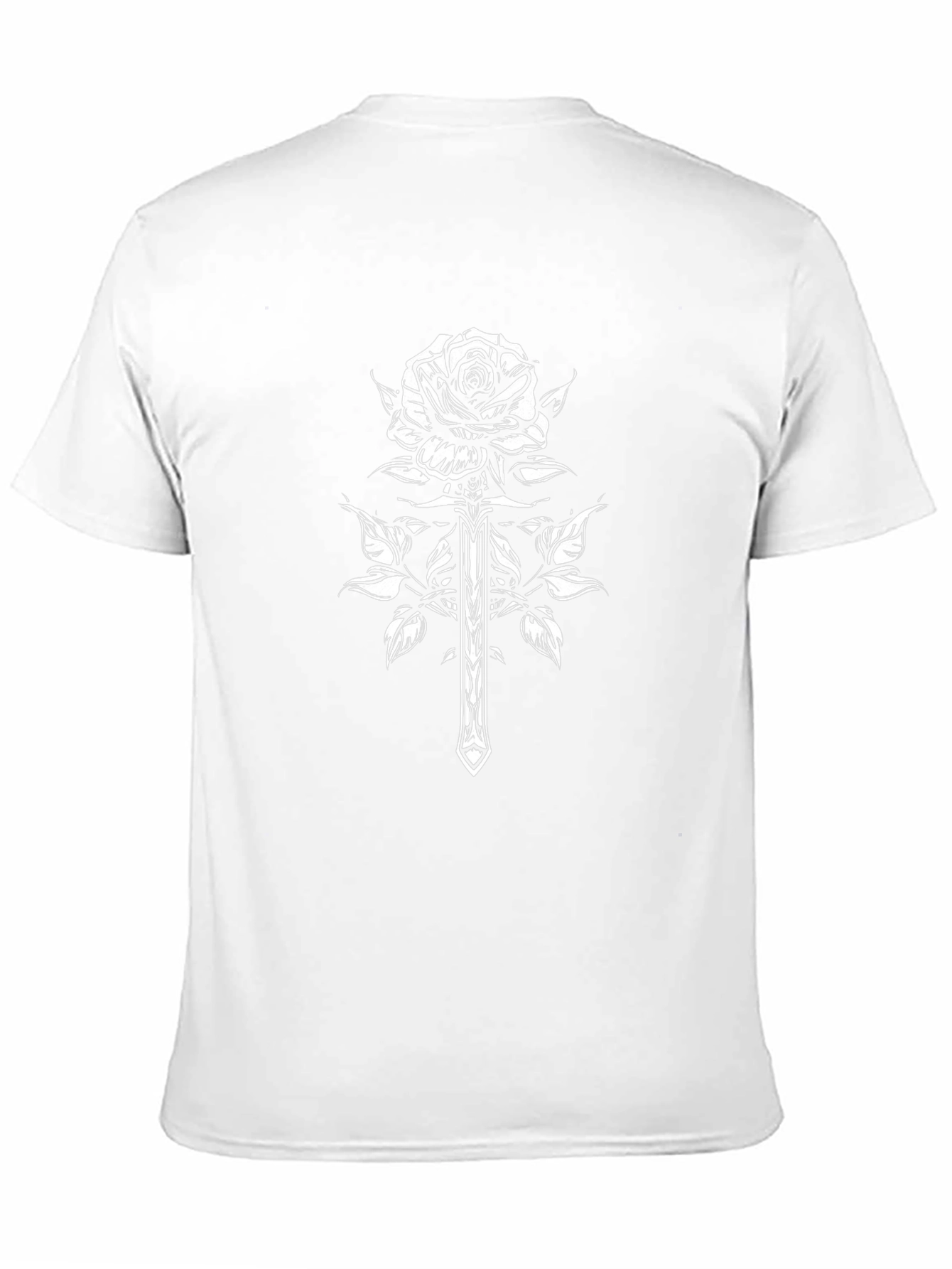 Rose & Dagger Graphic Tee - Edgy Style
