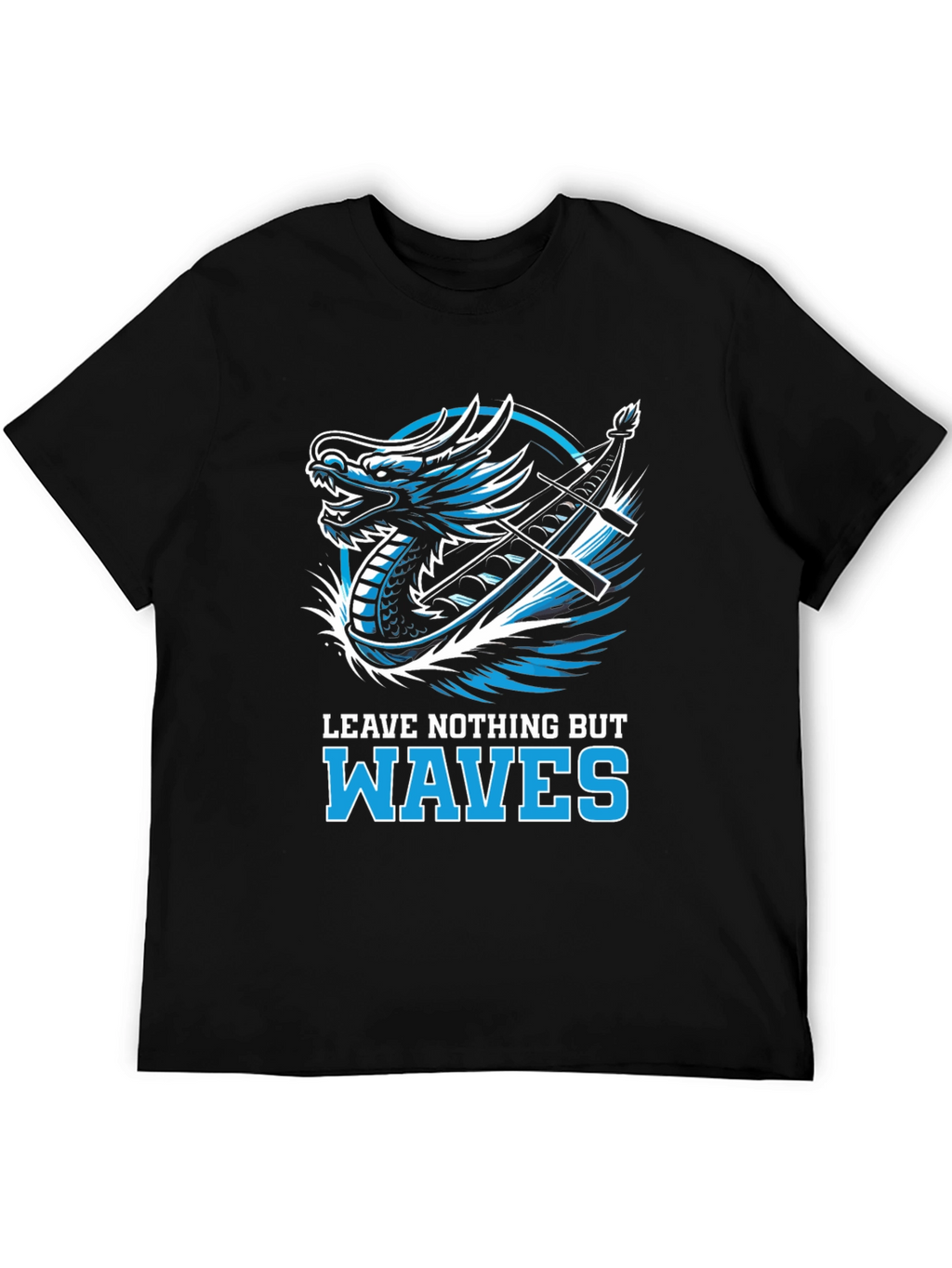 Dragon Boat Waves Graphic T-Shirt