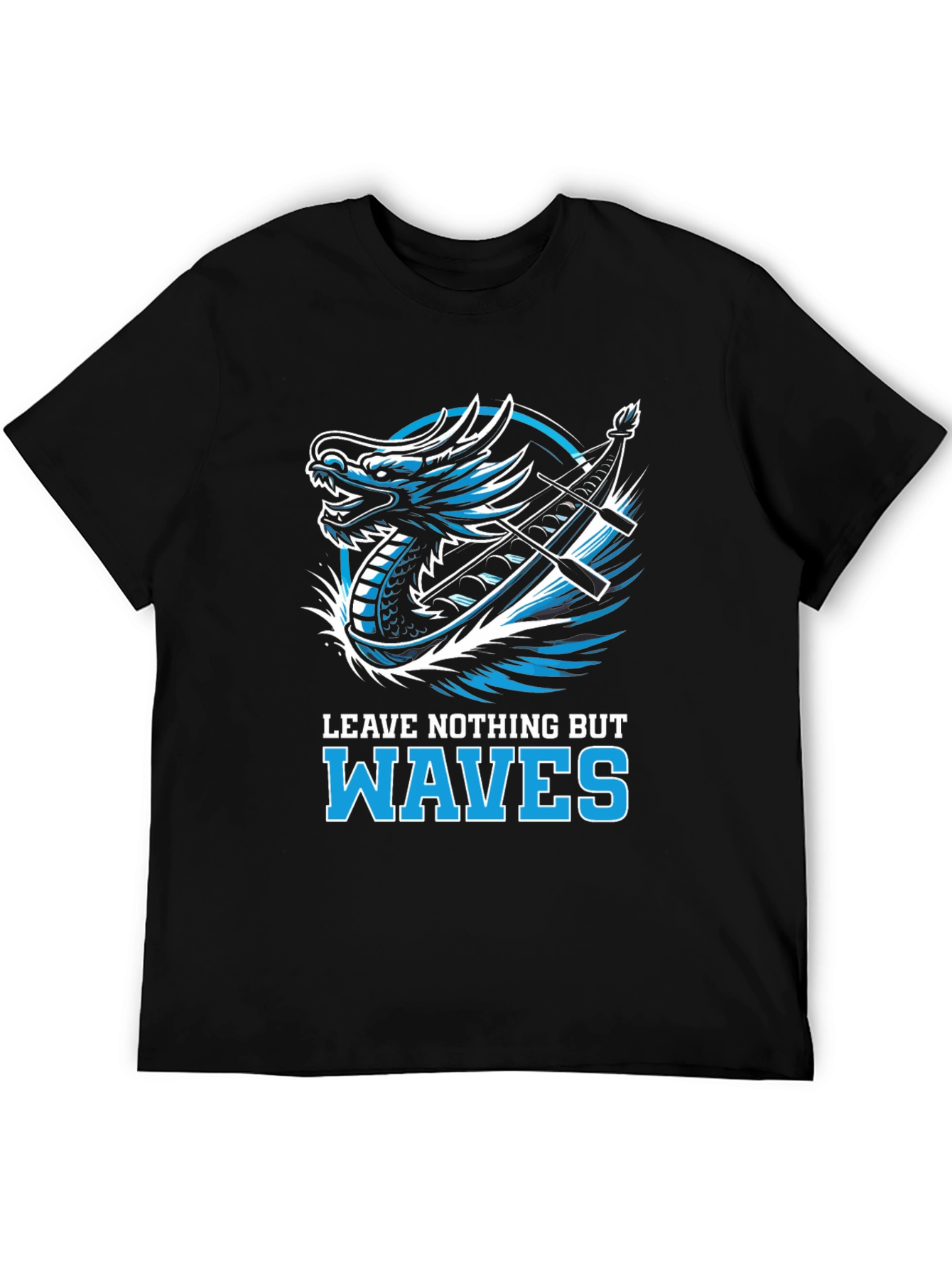Dragon Boat Waves Graphic T-Shirt