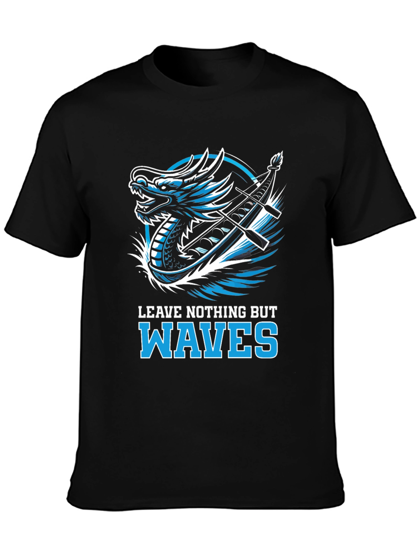 Dragon Boat Waves Graphic T-Shirt