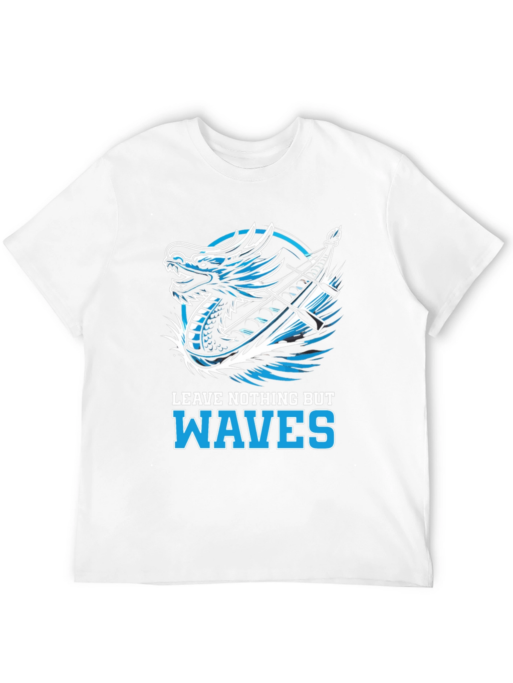 Dragon Boat Waves Graphic T-Shirt