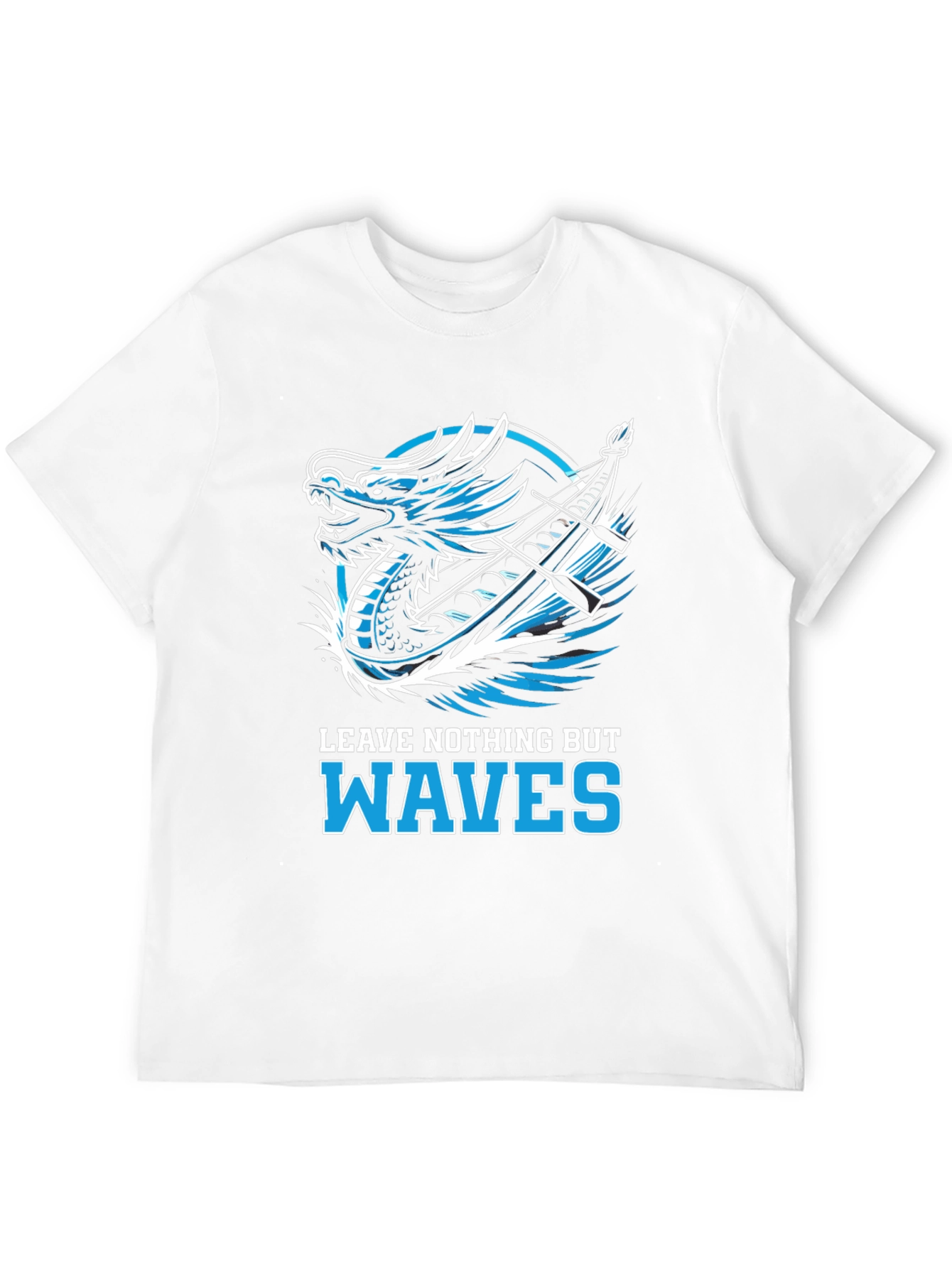 Dragon Boat Waves Graphic T-Shirt