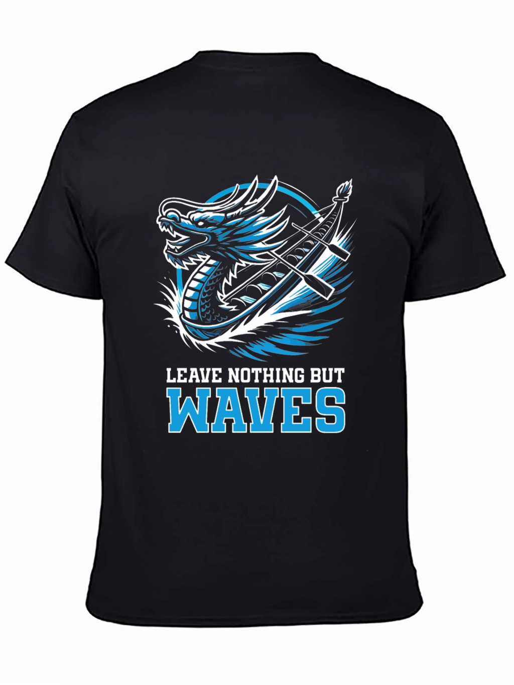 Dragon Boat Waves Graphic T-Shirt