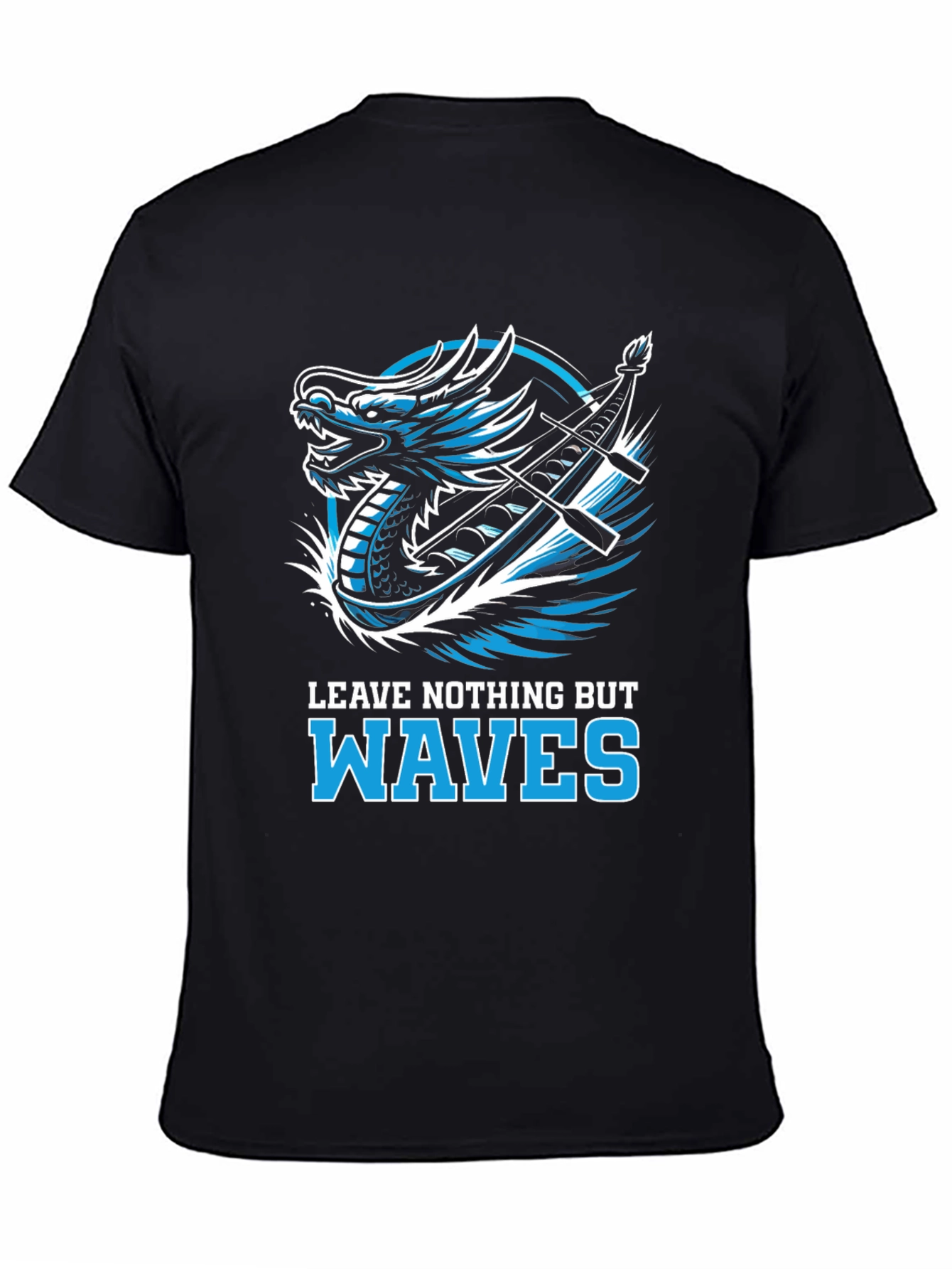 Dragon Boat Waves Graphic T-Shirt