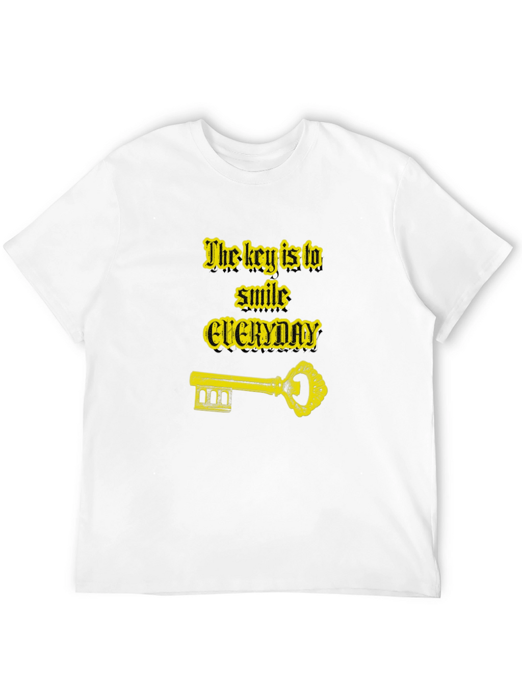 Smile Everyday Graphic Black T-Shirt