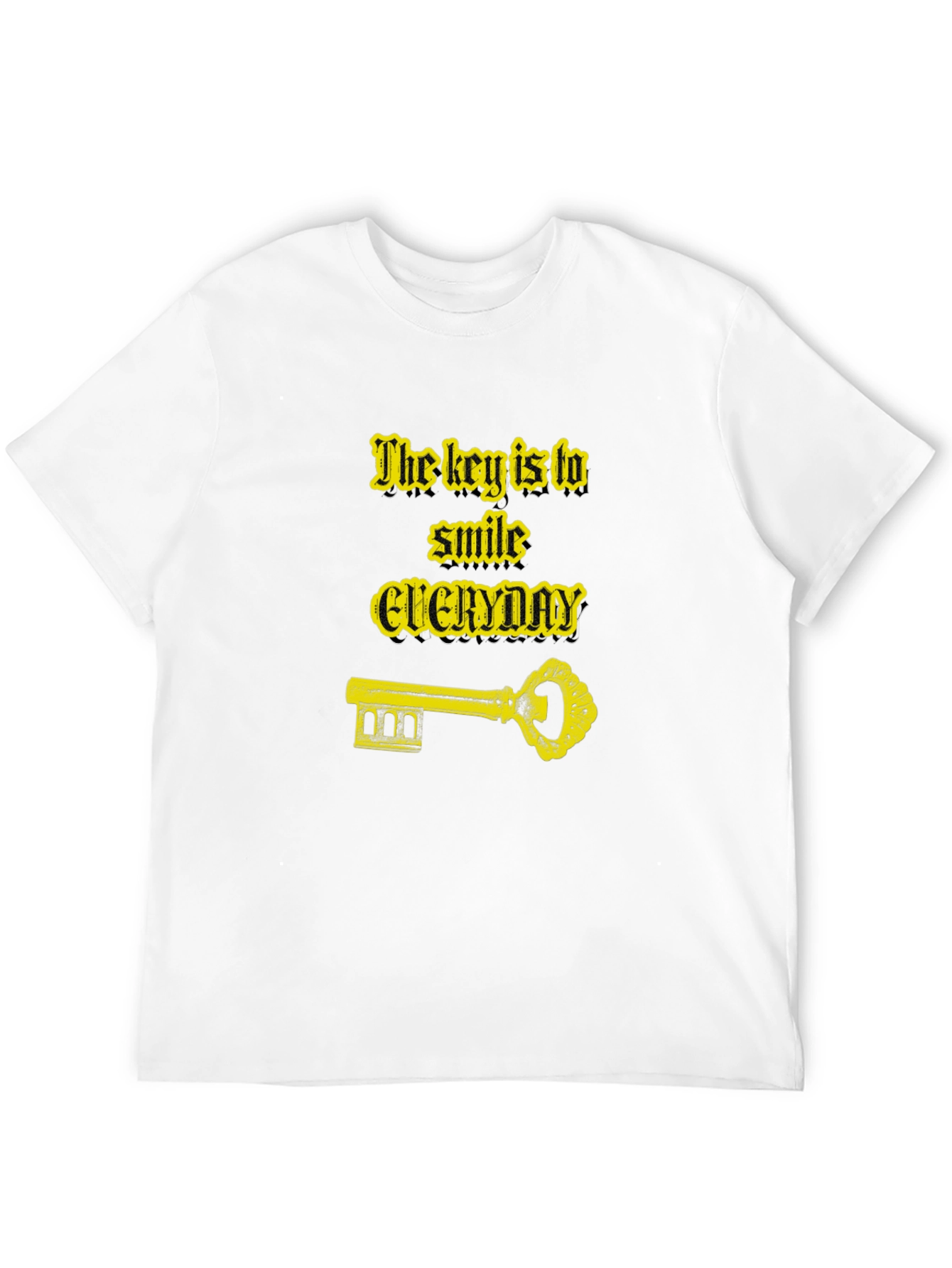Smile Everyday Graphic Black T-Shirt