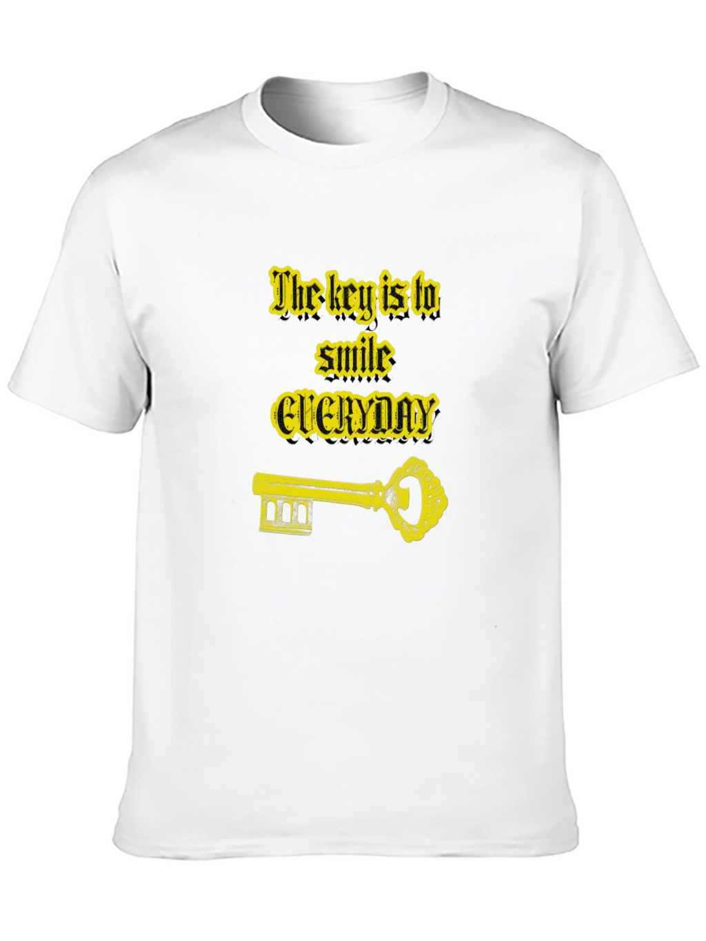 Smile Everyday Graphic Black T-Shirt