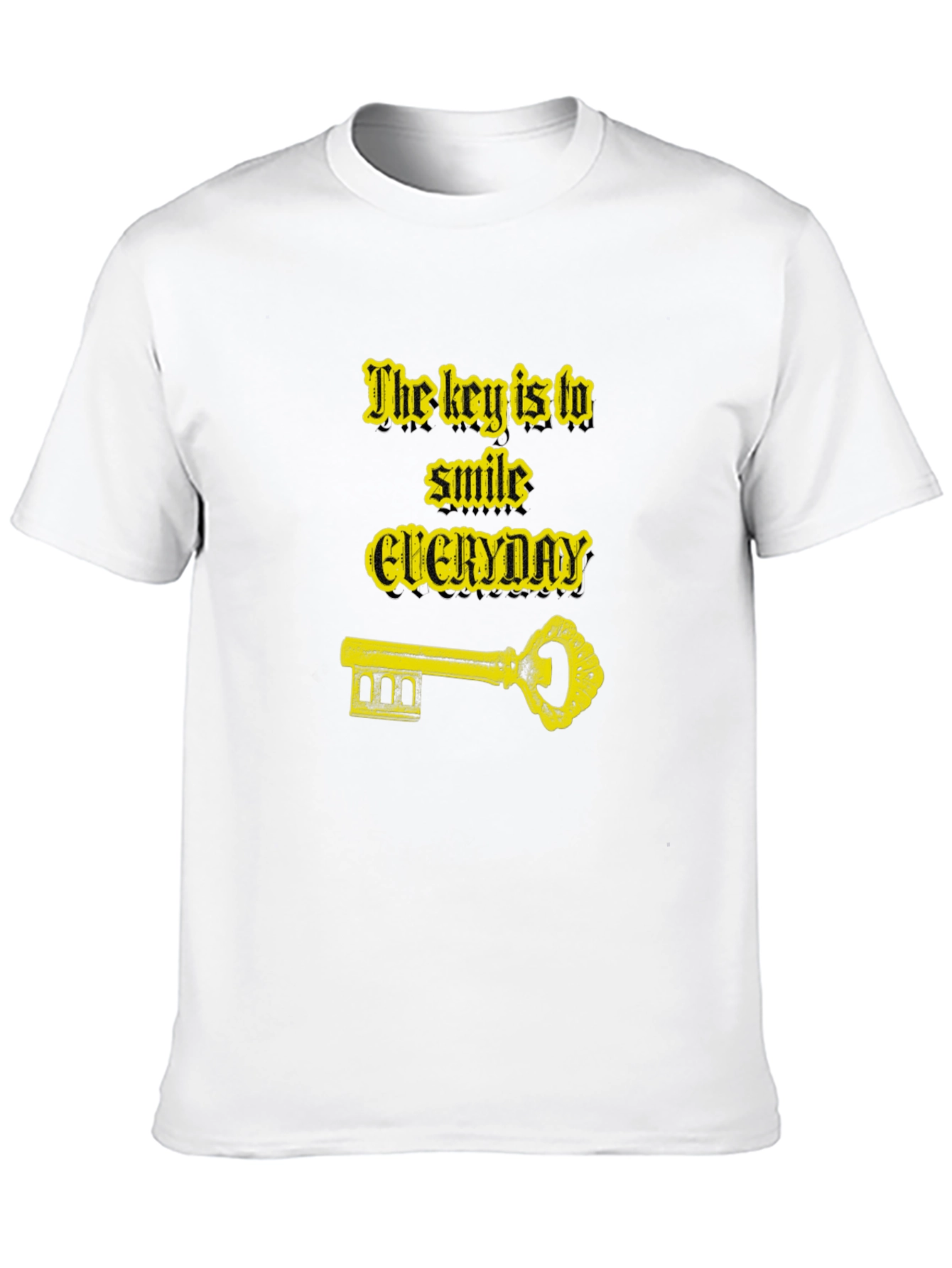 Smile Everyday Graphic Black T-Shirt