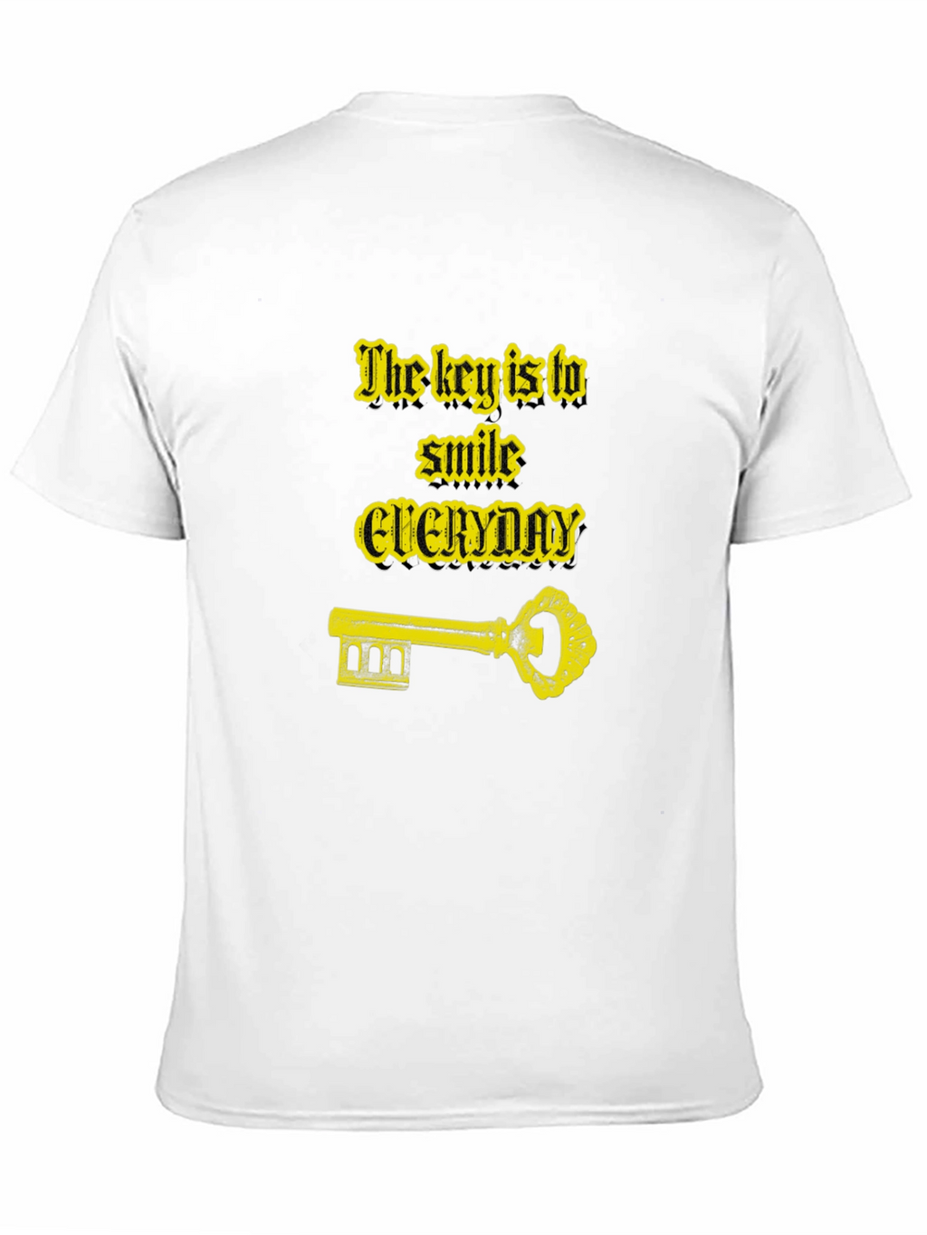 Smile Everyday Graphic Black T-Shirt