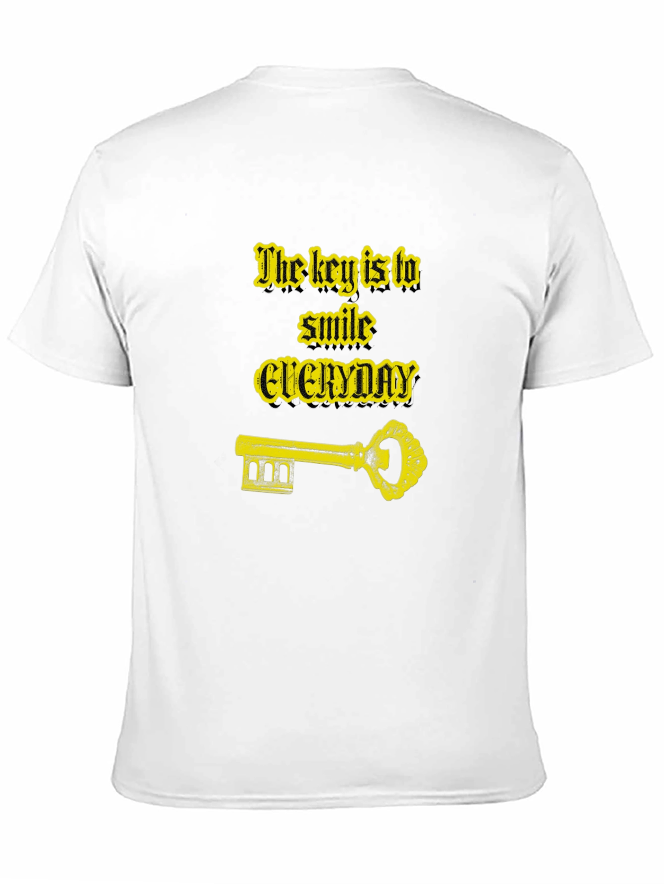 Smile Everyday Graphic Black T-Shirt