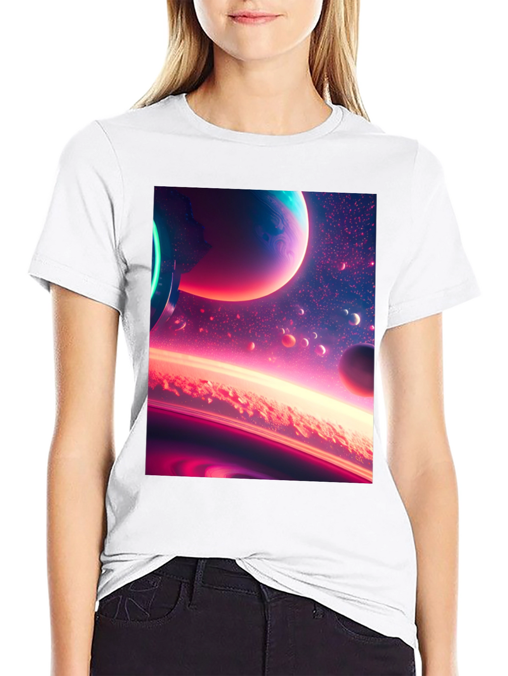 Space Dreams Black T-Shirt