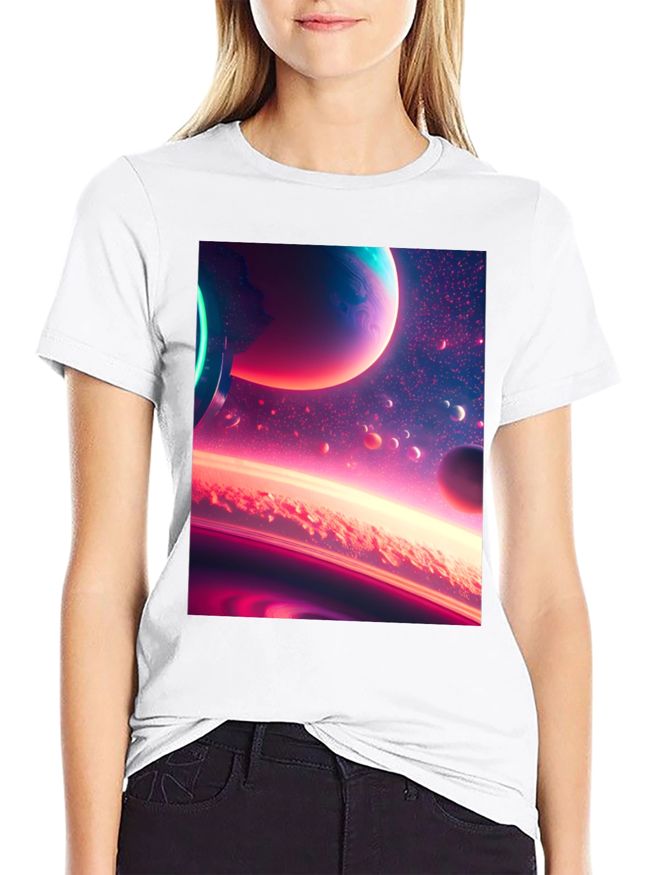 Space Dreams Black T-Shirt
