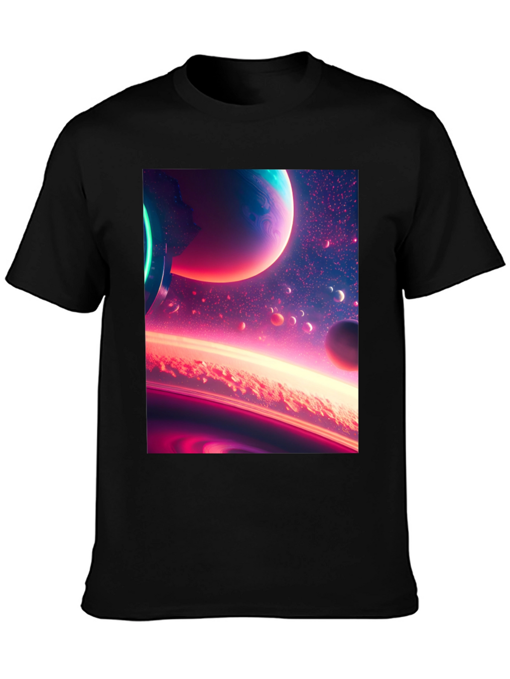 Space Dreams Black T-Shirt