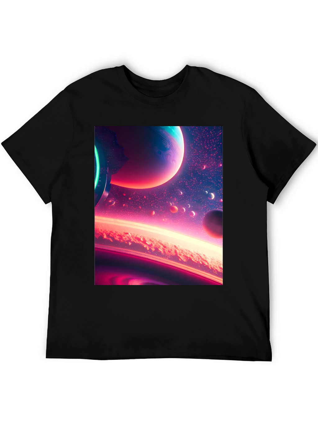 Space Dreams Black T-Shirt