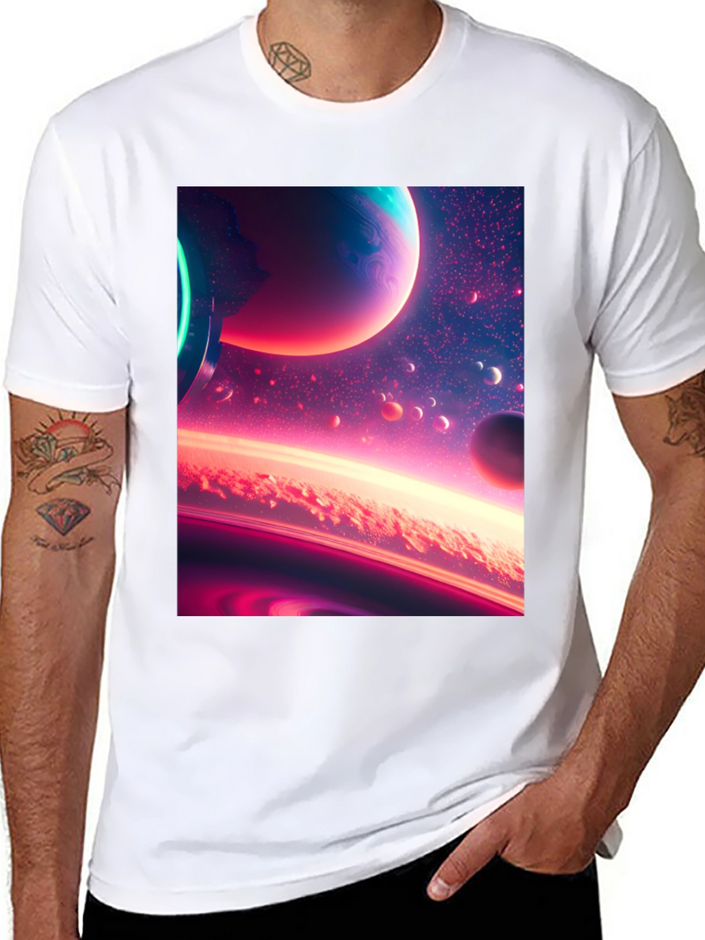 Space Dreams Black T-Shirt