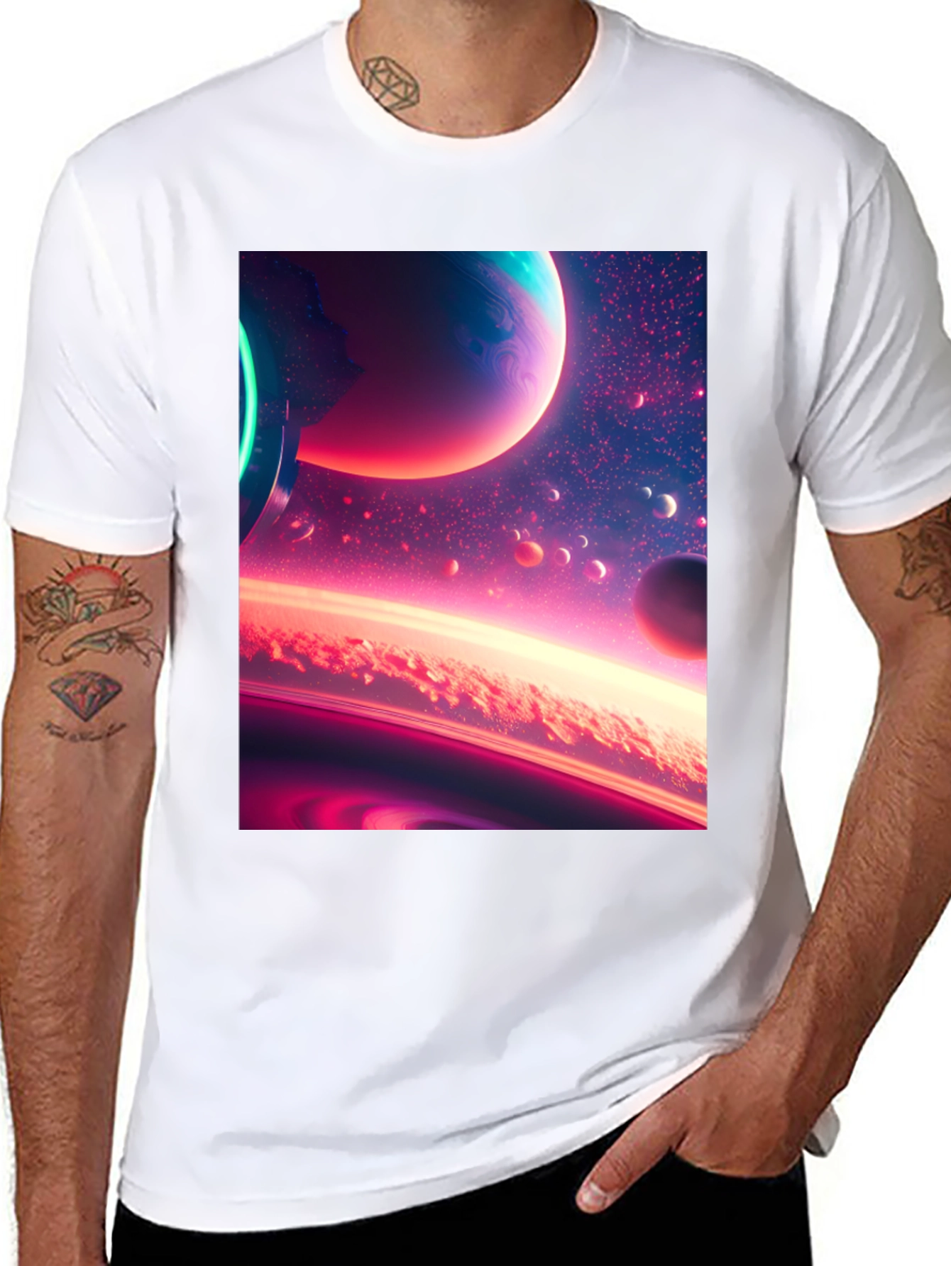 Space Dreams Black T-Shirt