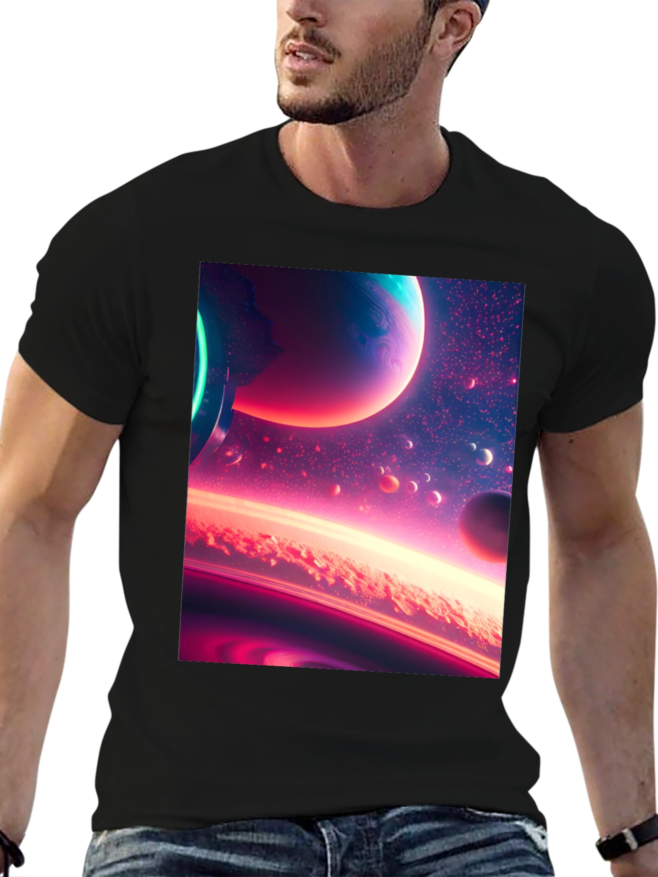 Space Dreams Black T-Shirt
