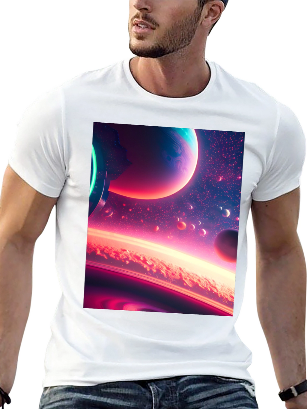 Space Dreams Black T-Shirt
