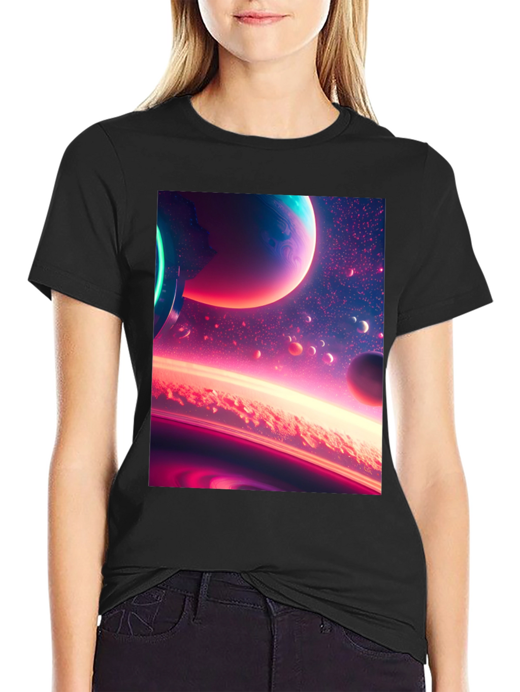 Space Dreams Black T-Shirt