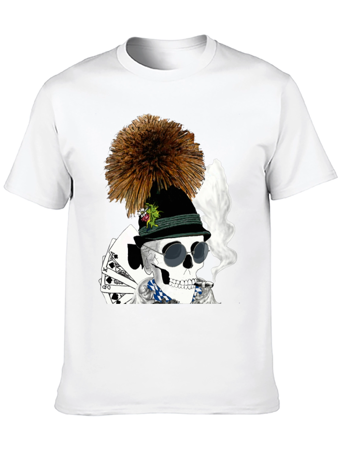 Skull Poker Player T-Shirt