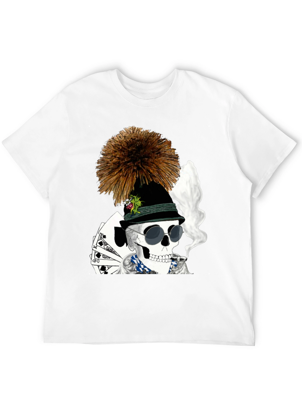 Skull Poker Player T-Shirt
