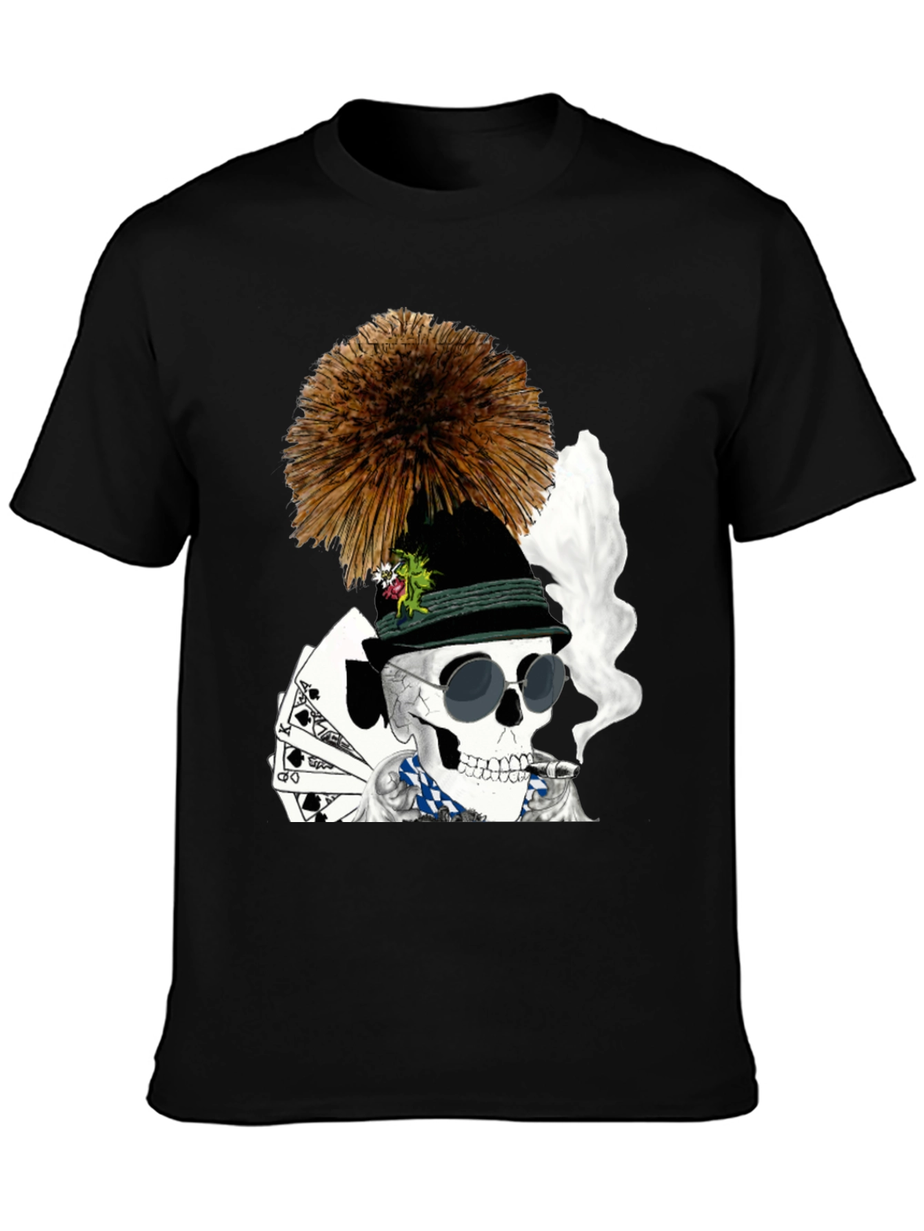 Skull Poker Player T-Shirt